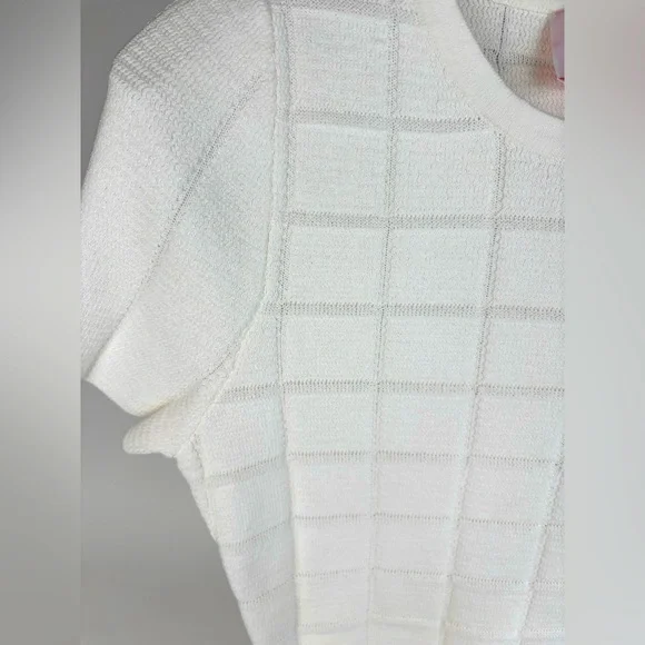 🎉HP🥳 Solid and Striped White Knit Set - Picture 10 of 12